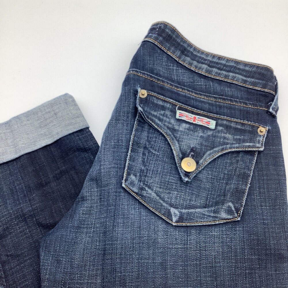 Hudson Womens Cuffed Denim Jeans‎ Blue Size 27